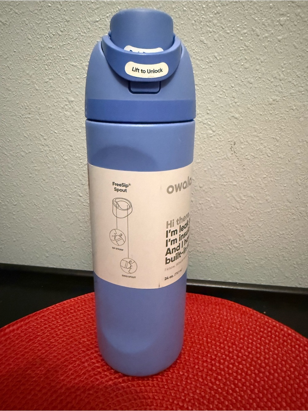 NEW Owala "Out of the Blue" 24oz Target Blue Periwinkle Stainless Steel Free Sip